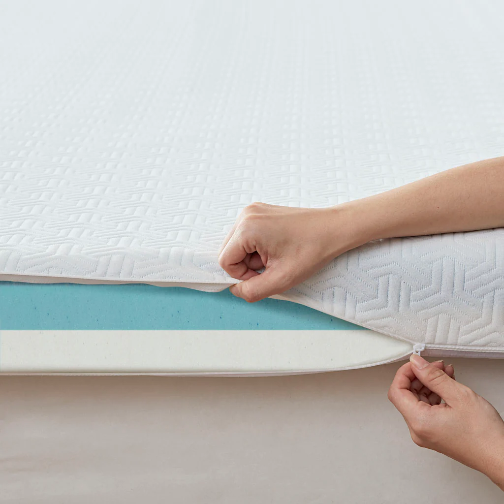 4" Gel Memory Foam with 3M Cover 4" Memory Foam Mattress Topper - Image 14