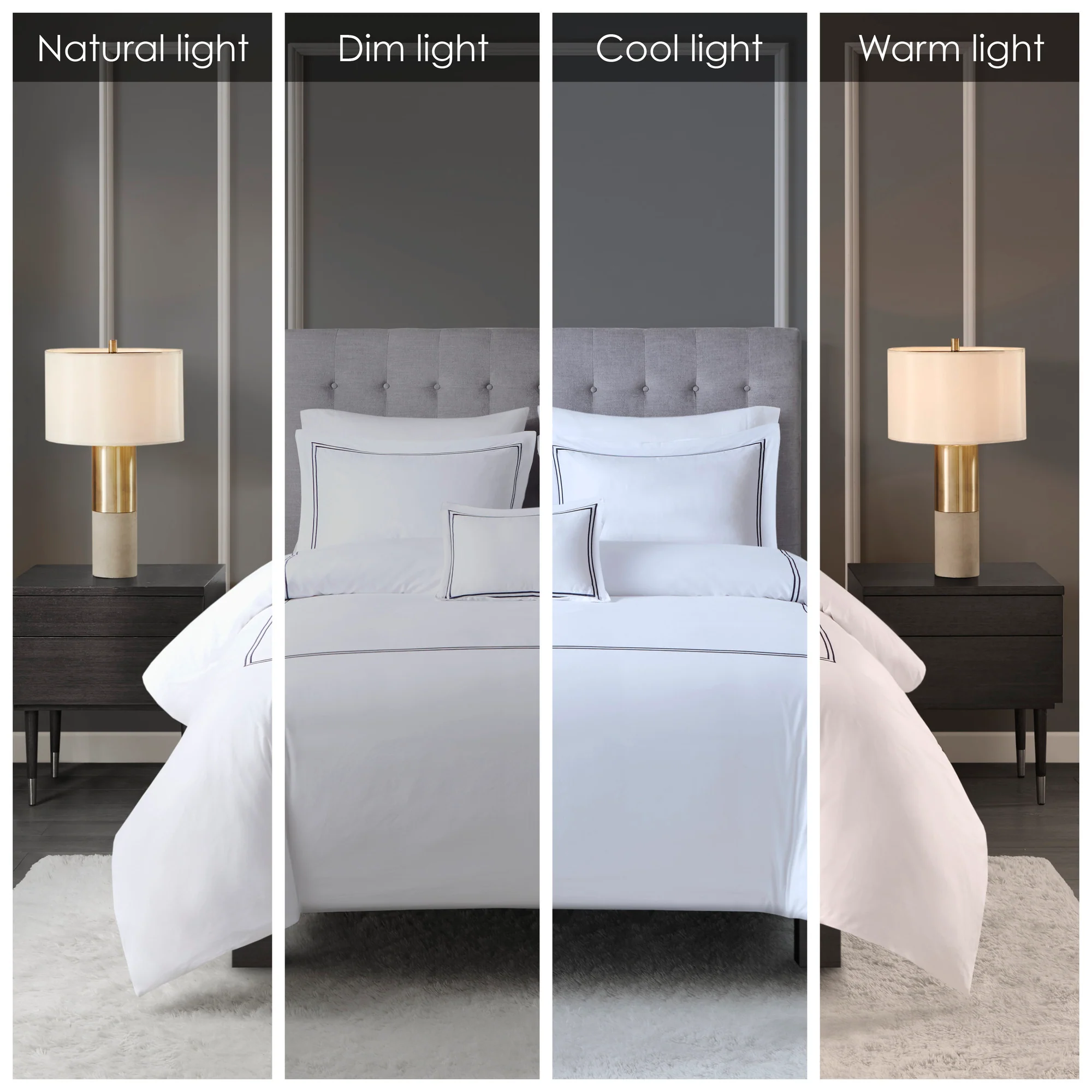 500 Thread Count Luxury Collection 100% Cotton Sateen Embroidered Comforter Set - Image 15