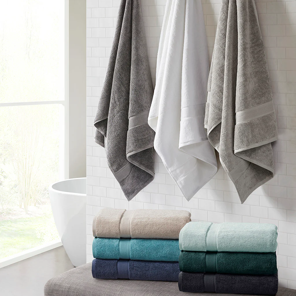 800gsm Ultra-Soft 100% Cotton Absorbent Towel Set - Image 18