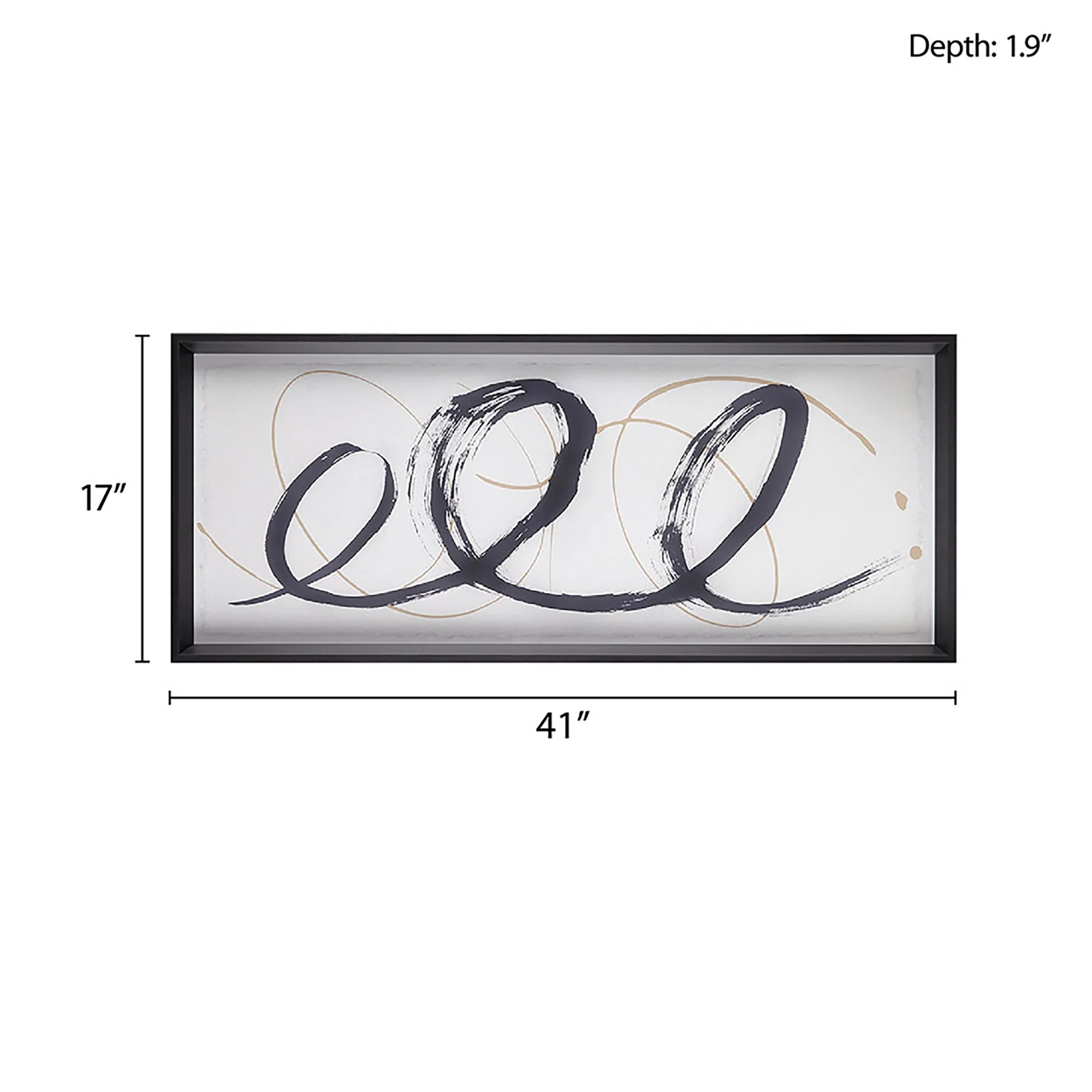 Abstract Ambit Framed Glass Wall Art - Image 8