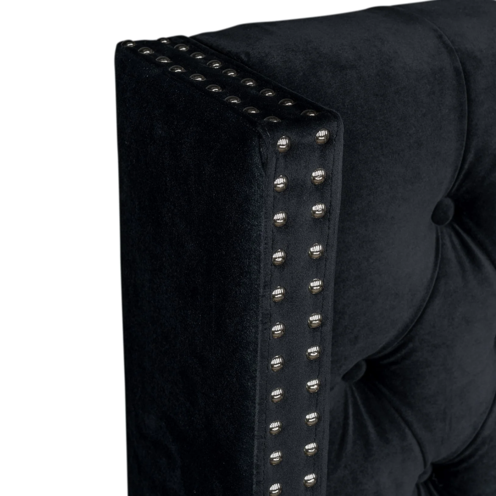 Amelia Upholstered Wingback Headboard with Button Tufting & Nailhead Trim - Image 52