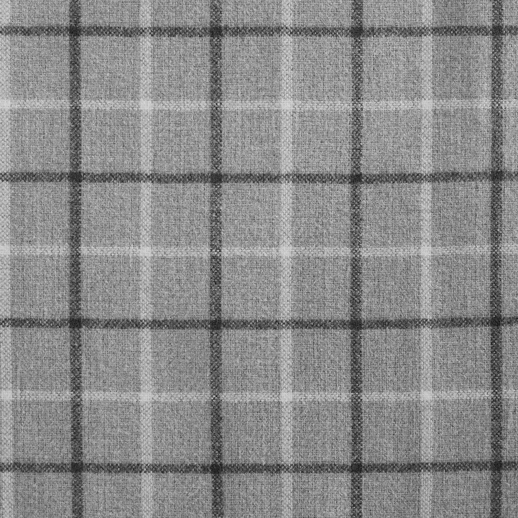 Anaheim Plaid Faux Leather Tab Top Curtain Panel with Fleece Lining - Image 26