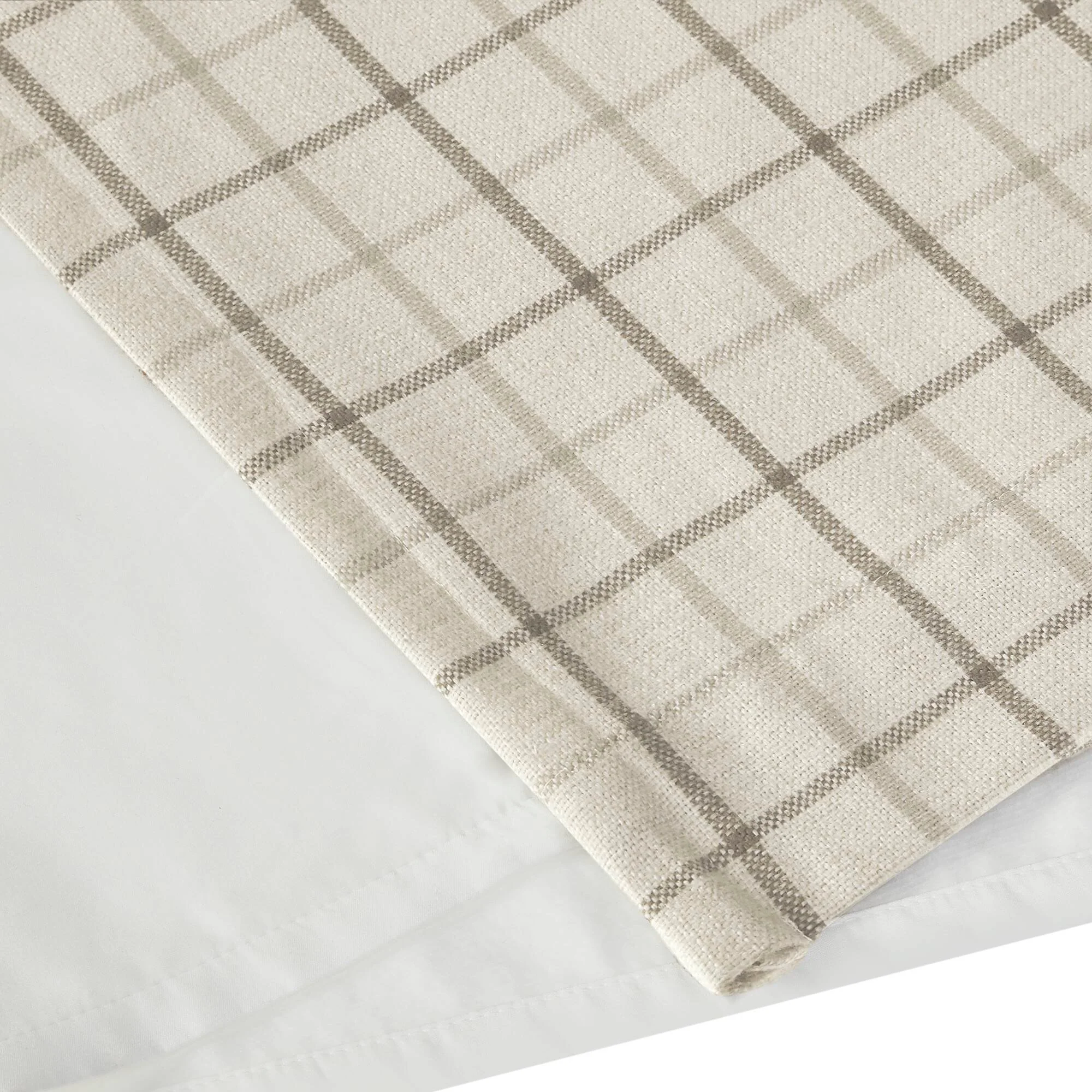 Anaheim Plaid Rod Pocket and Back Tab Curtain Panel with Fleece Lining - Image 100