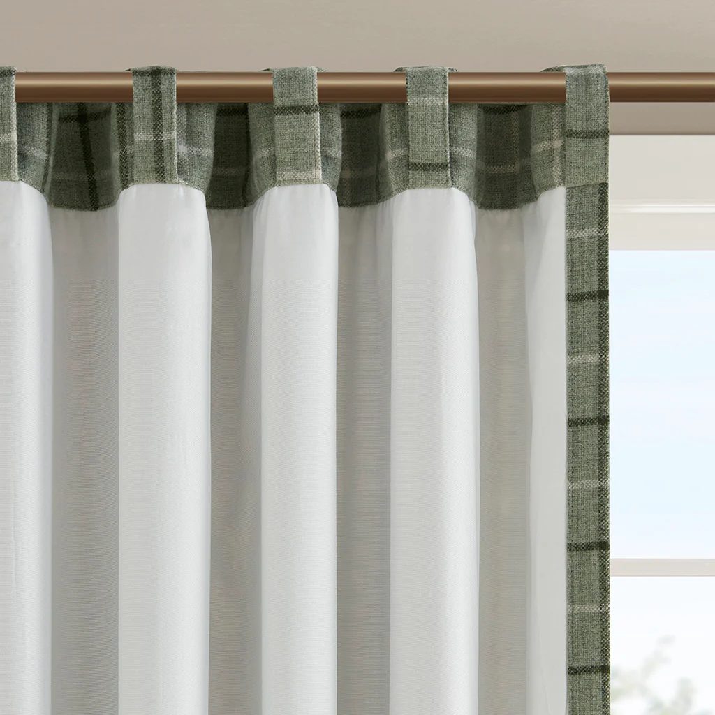 Anaheim Plaid Rod Pocket and Back Tab Curtain Panel with Fleece Lining - Image 29