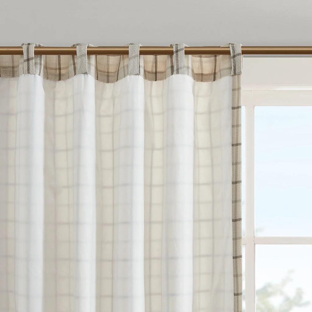 Anaheim Plaid Rod Pocket and Back Tab Curtain Panel with Fleece Lining - Image 31