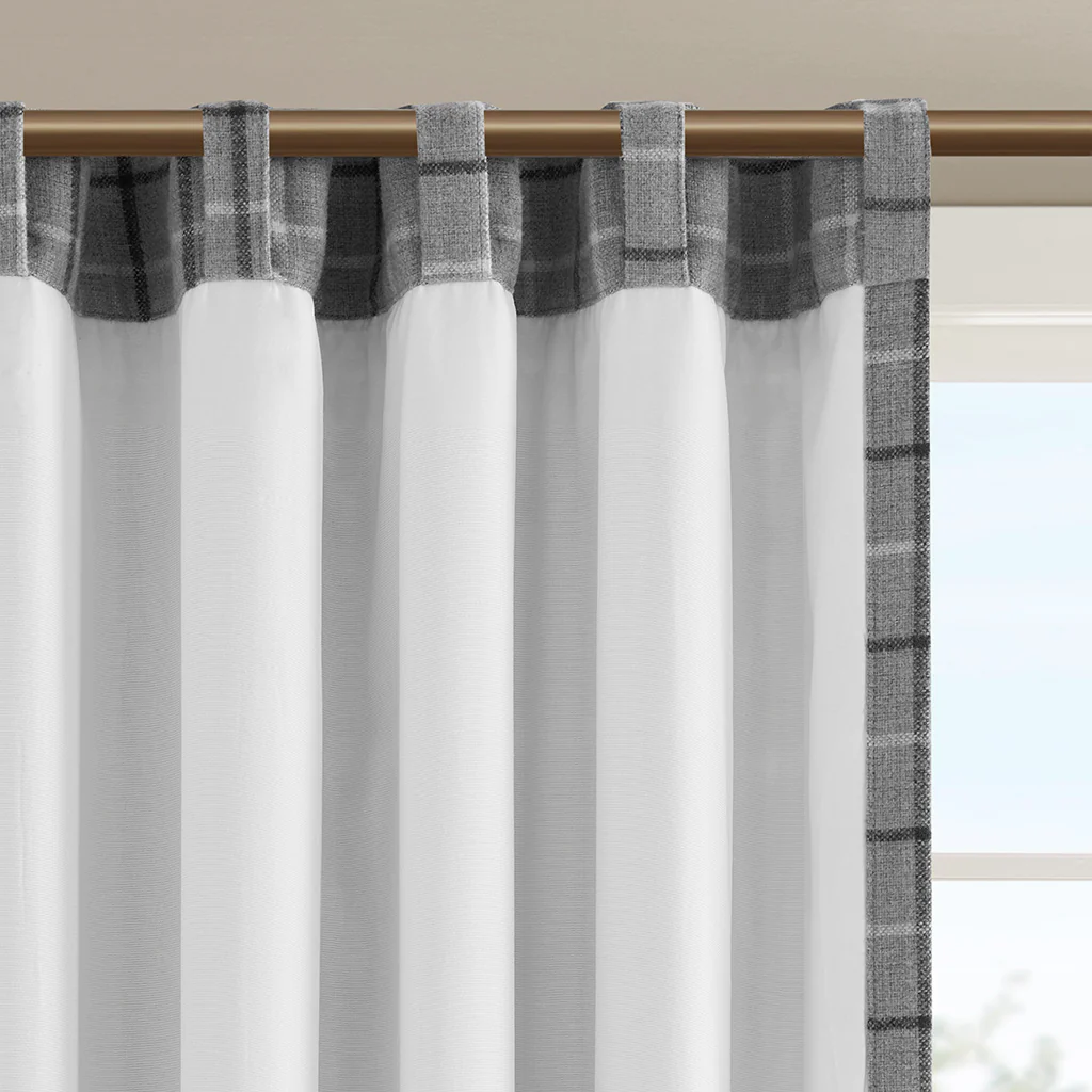 Anaheim Plaid Rod Pocket and Back Tab Curtain Panel with Fleece Lining - Image 32