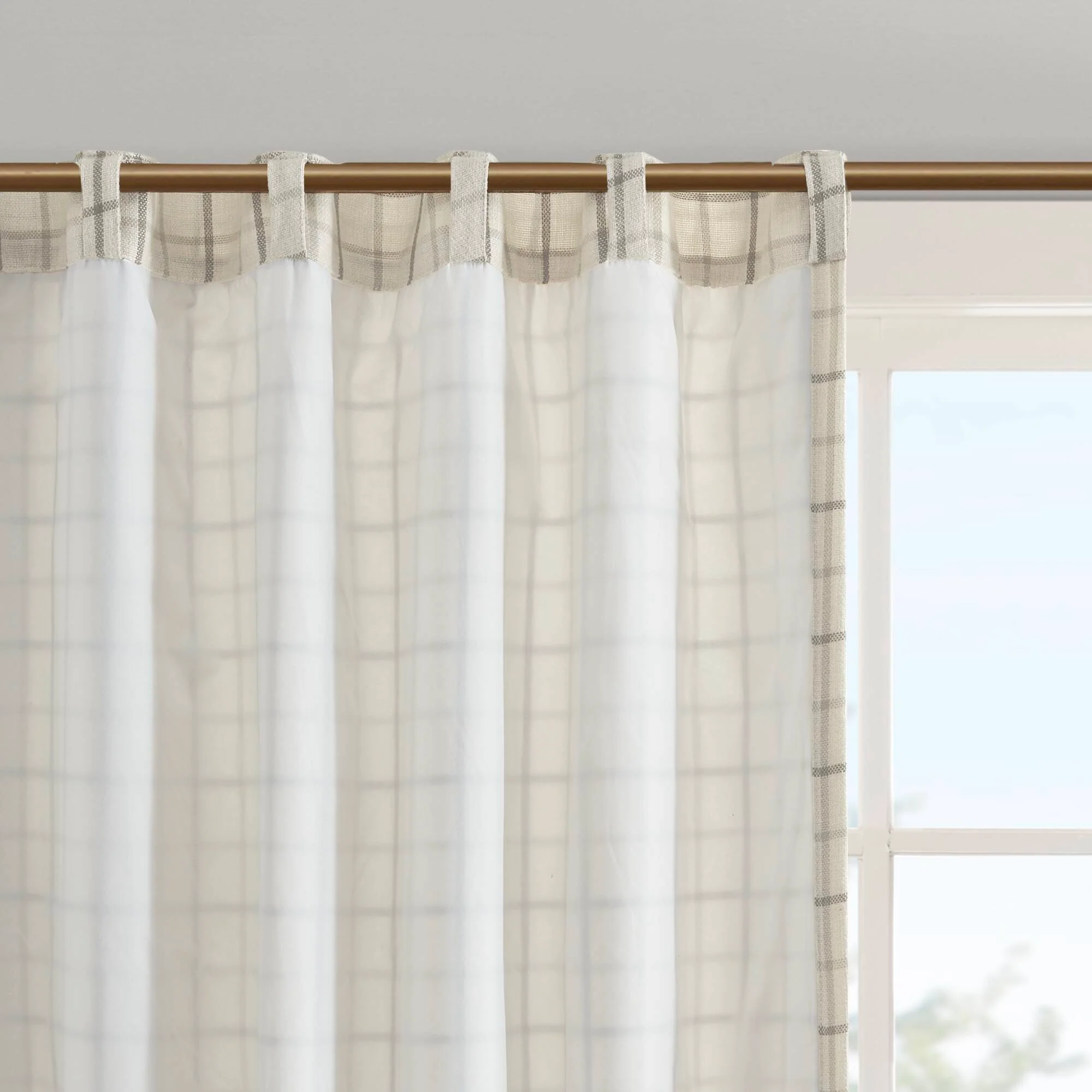 Anaheim Plaid Rod Pocket and Back Tab Curtain Panel with Fleece Lining - Image 34