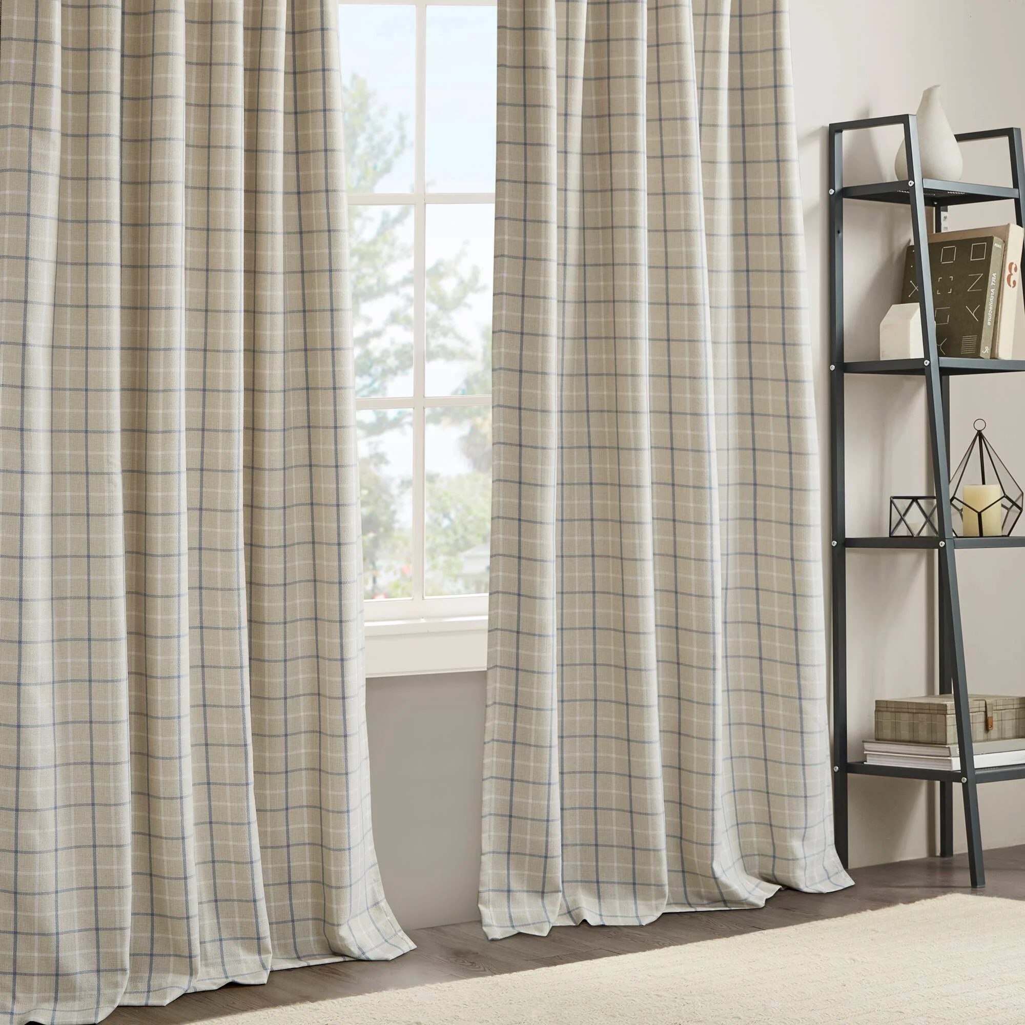 Anaheim Plaid Rod Pocket and Back Tab Curtain Panel with Fleece Lining - Image 68