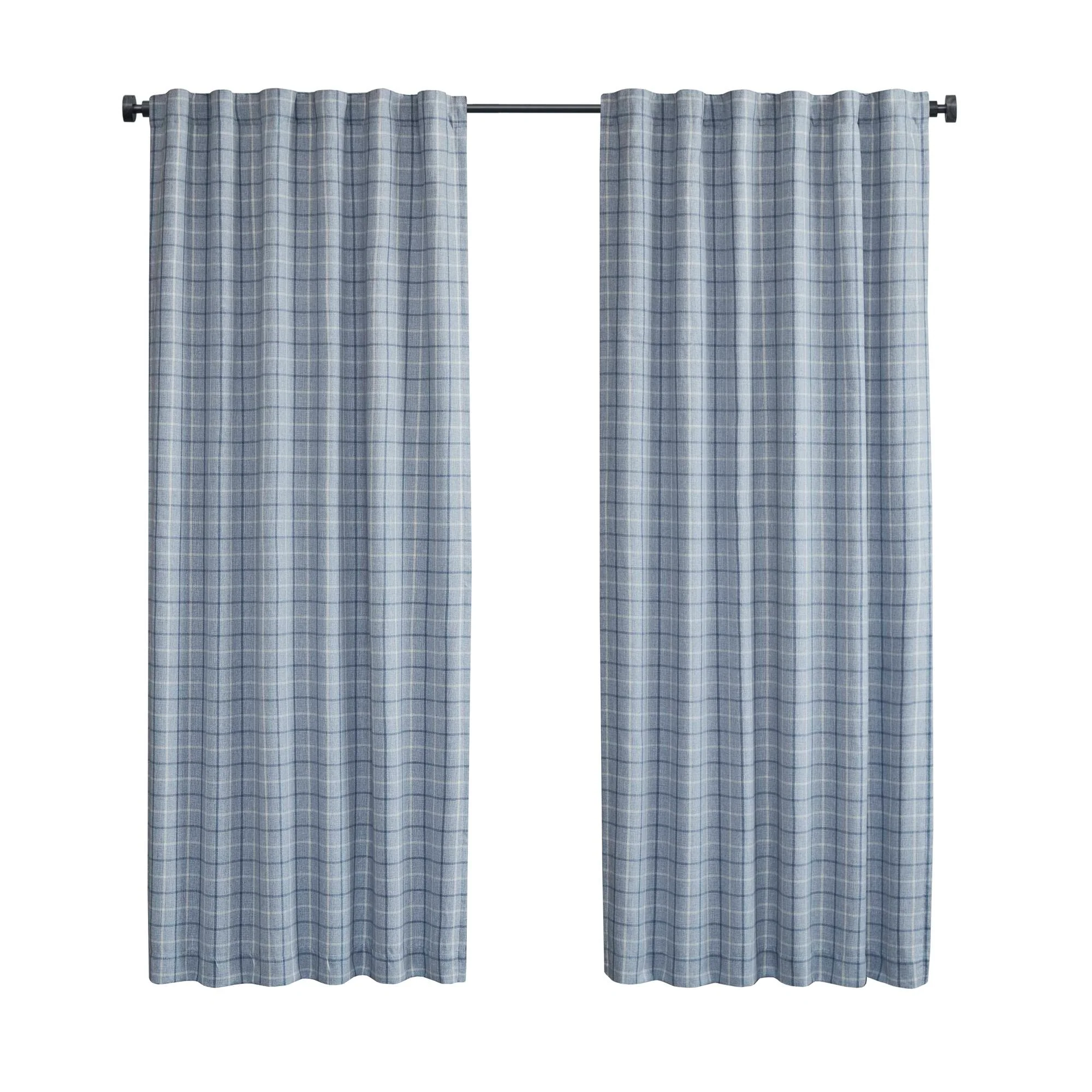 Anaheim Plaid Rod Pocket and Back Tab Curtain Panel with Fleece Lining - Image 86