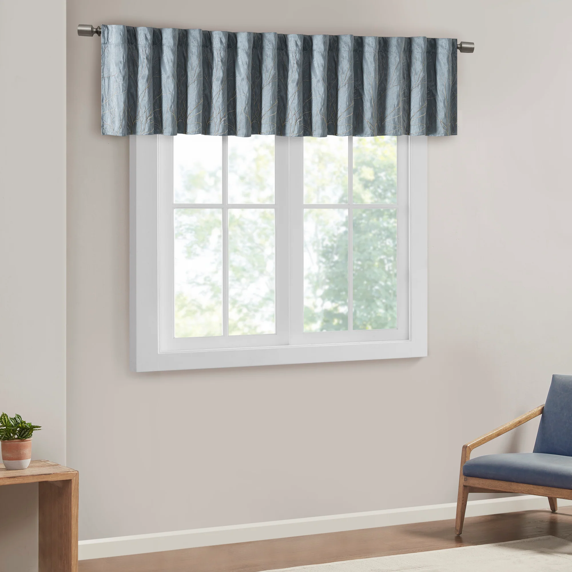 Andora Faux Silk Embroidered Window Valance - Image 9