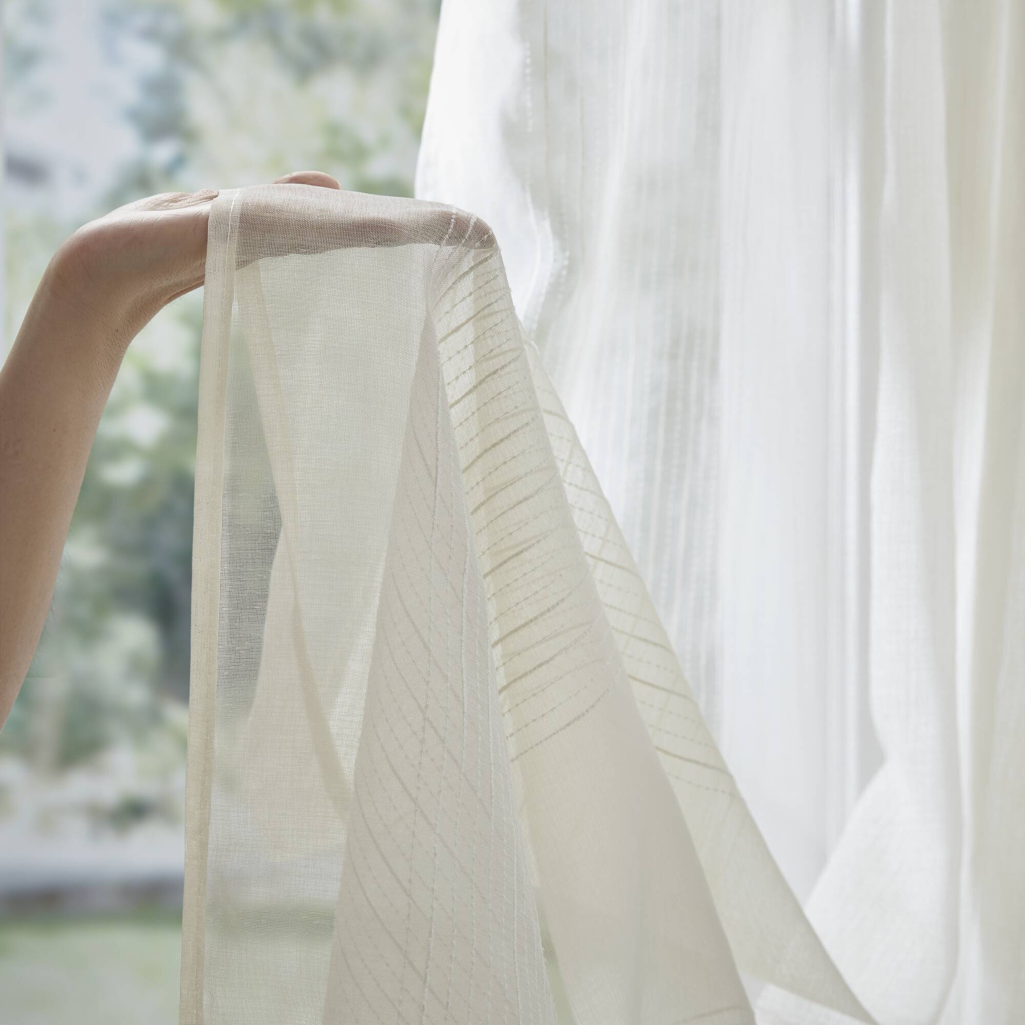 Anna Sheer Shower Curtain - Image 4