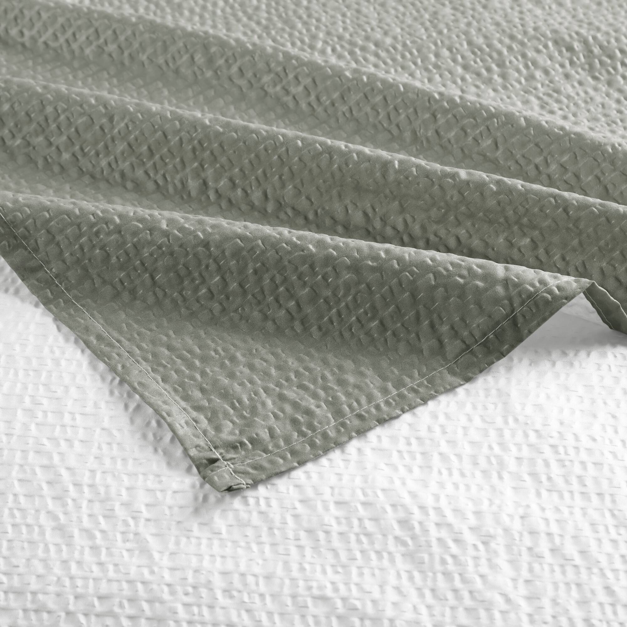 Ara Ombre Printed Seersucker Shower Curtain - Image 5