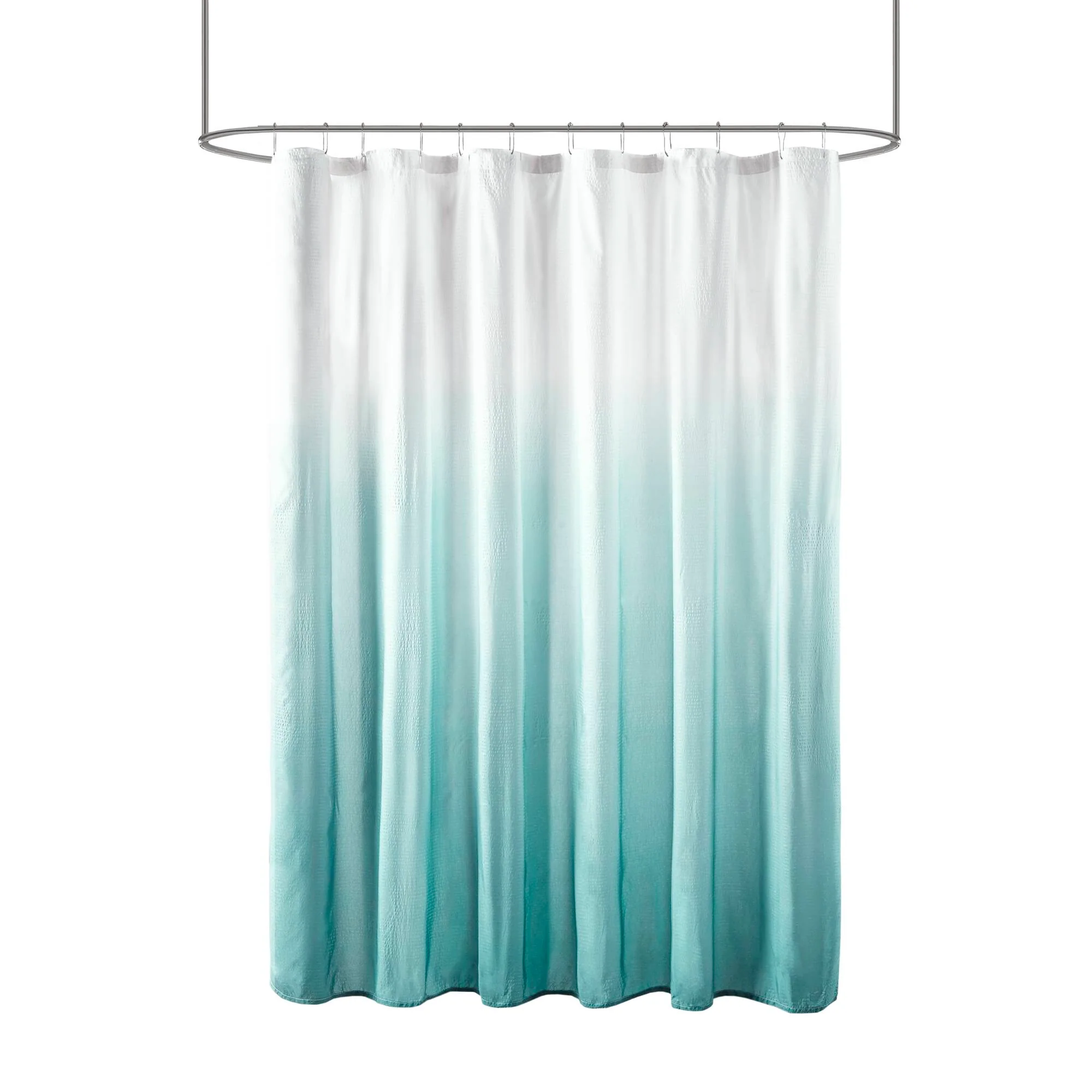 Ara Ombre Printed Seersucker Shower Curtain - Image 8