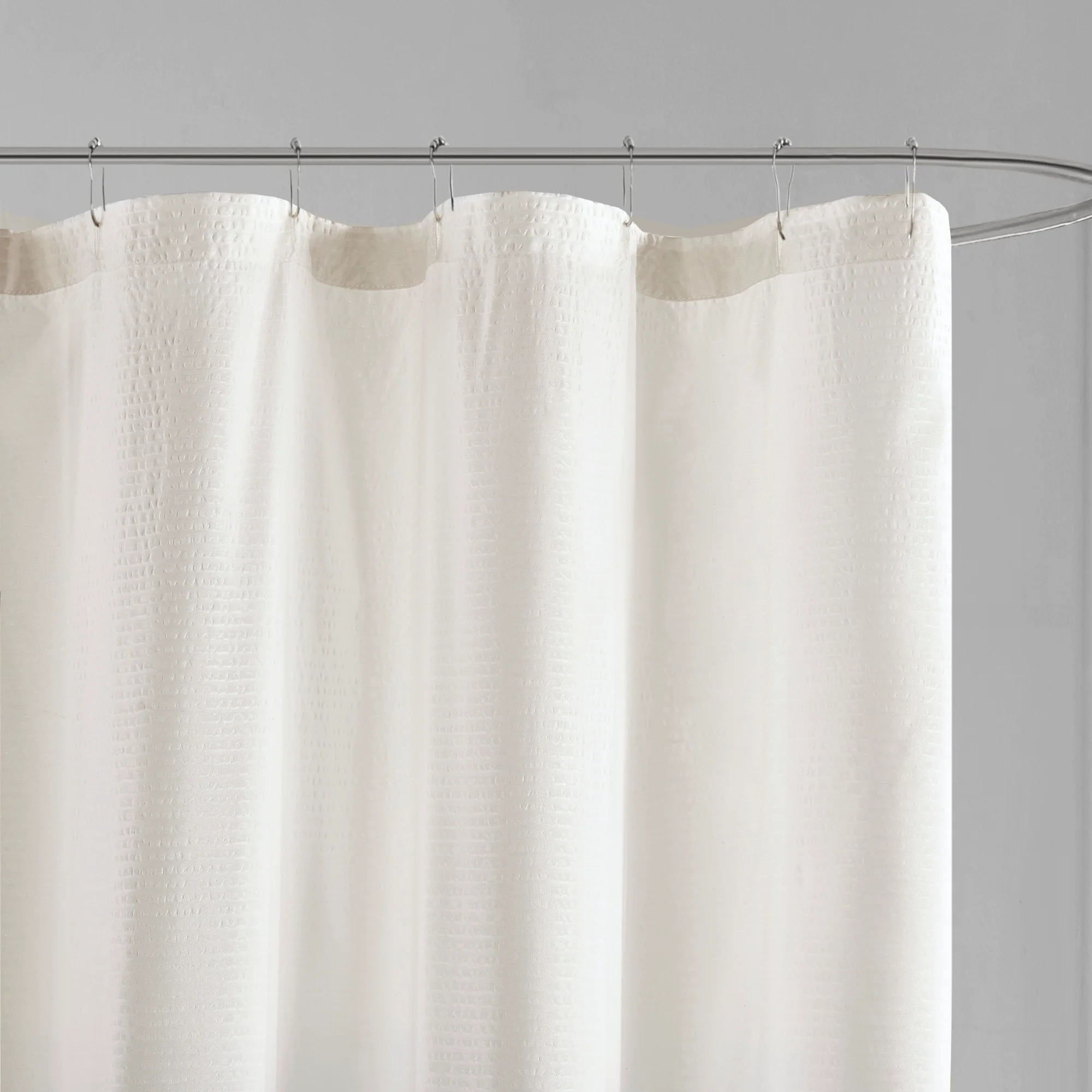 Ara Ombre Printed Seersucker Shower Curtain - Image 9