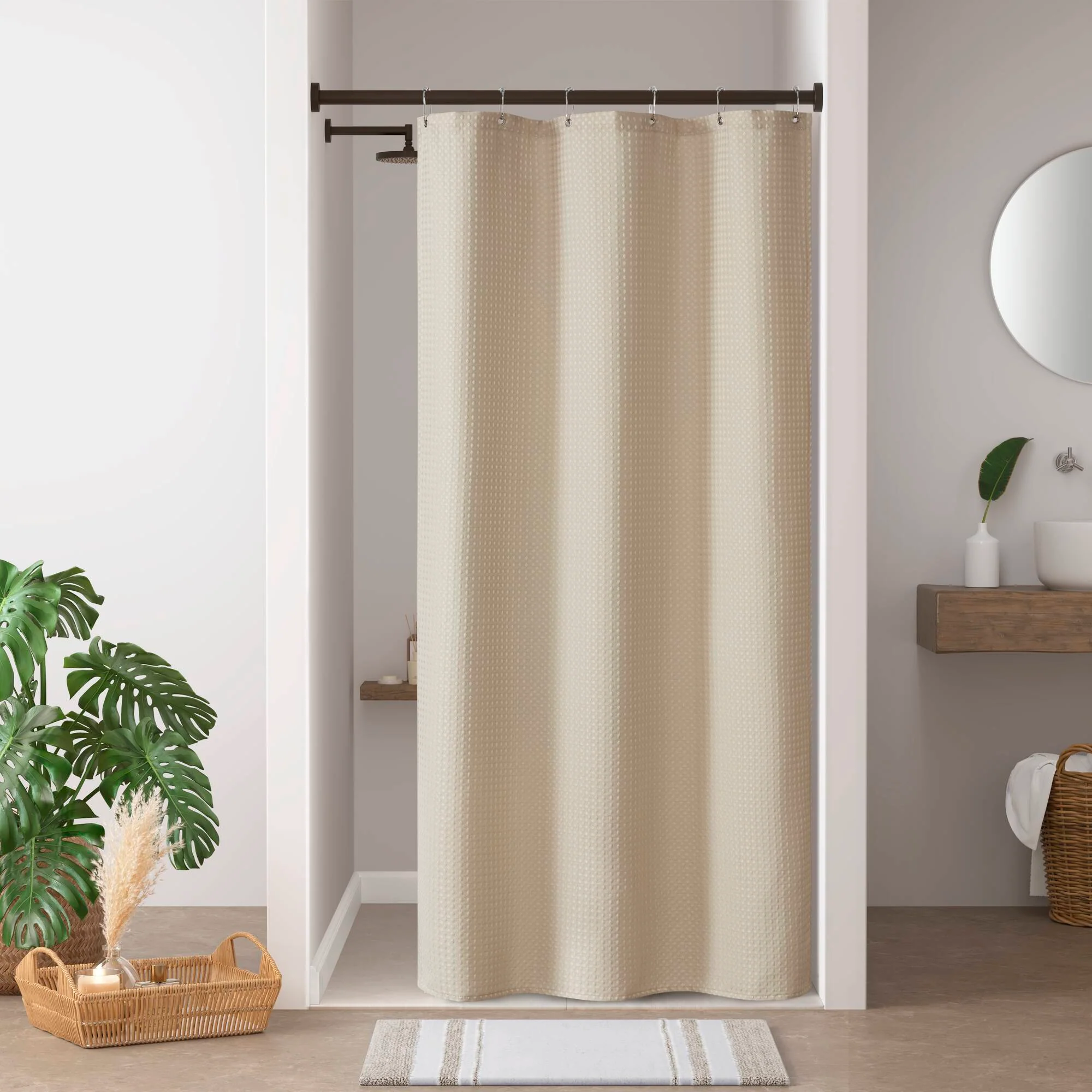 Arbor Waffle Shower Curtain - Image 10