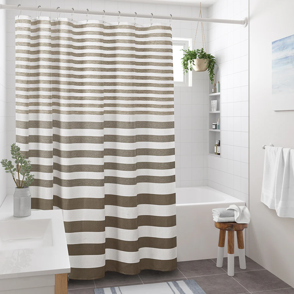 Ariana Ombre Waffle Shower Curtain - Image 10