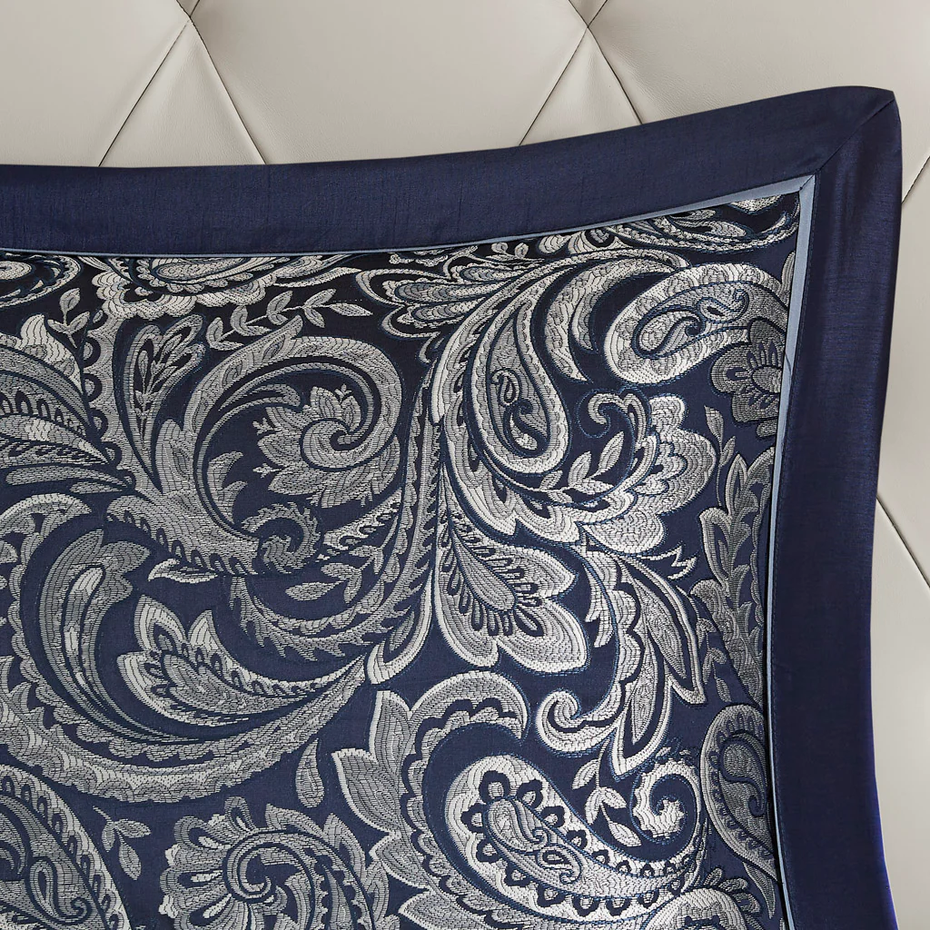 Aubrey 12-Piece Comforter Set with Cotton Bed Sheets - Image 47