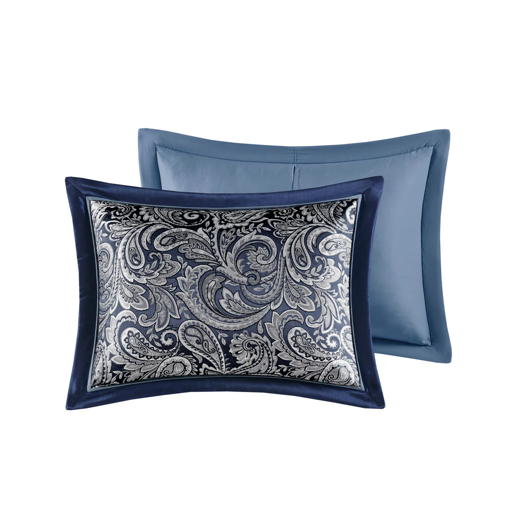 Aubrey 12-Piece Comforter Set with Cotton Bed Sheets - Image 98