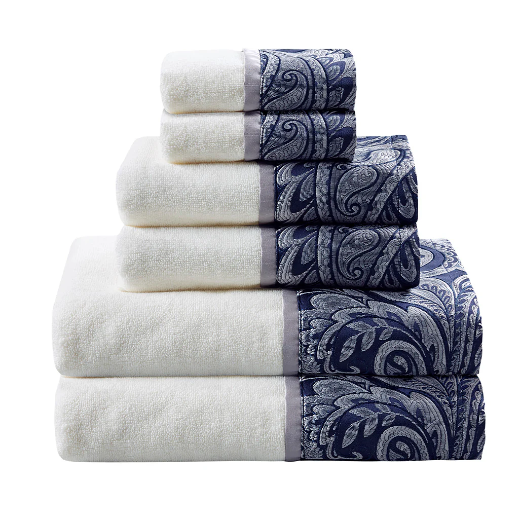 Aubrey 6-Piece Jacquard Towel Set - Image 7