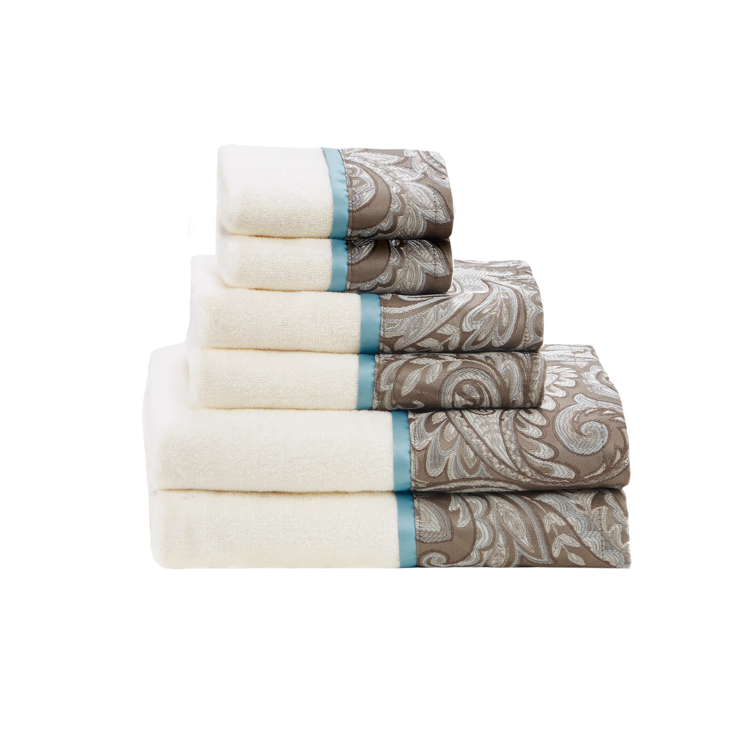 Aubrey 6-Piece Jacquard Towel Set - Image 8