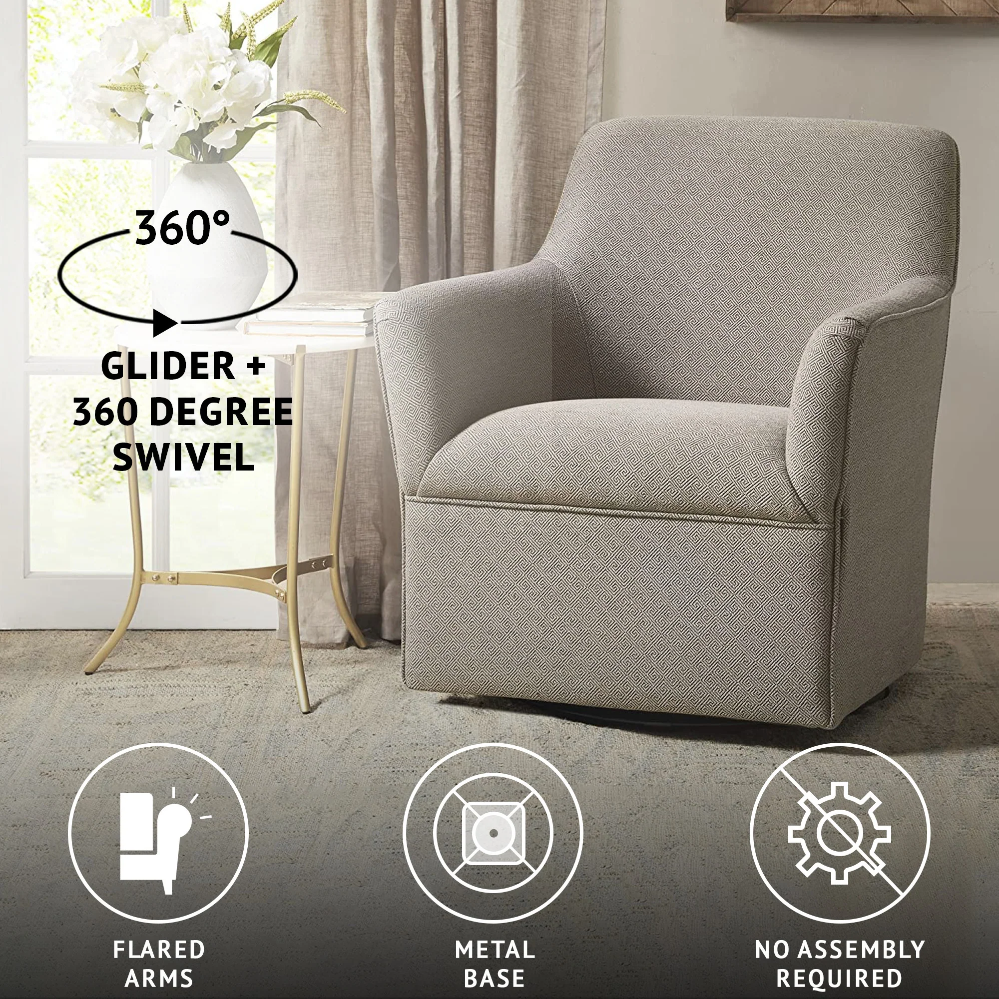 Augustine Swivel Glider Chair - Image 7
