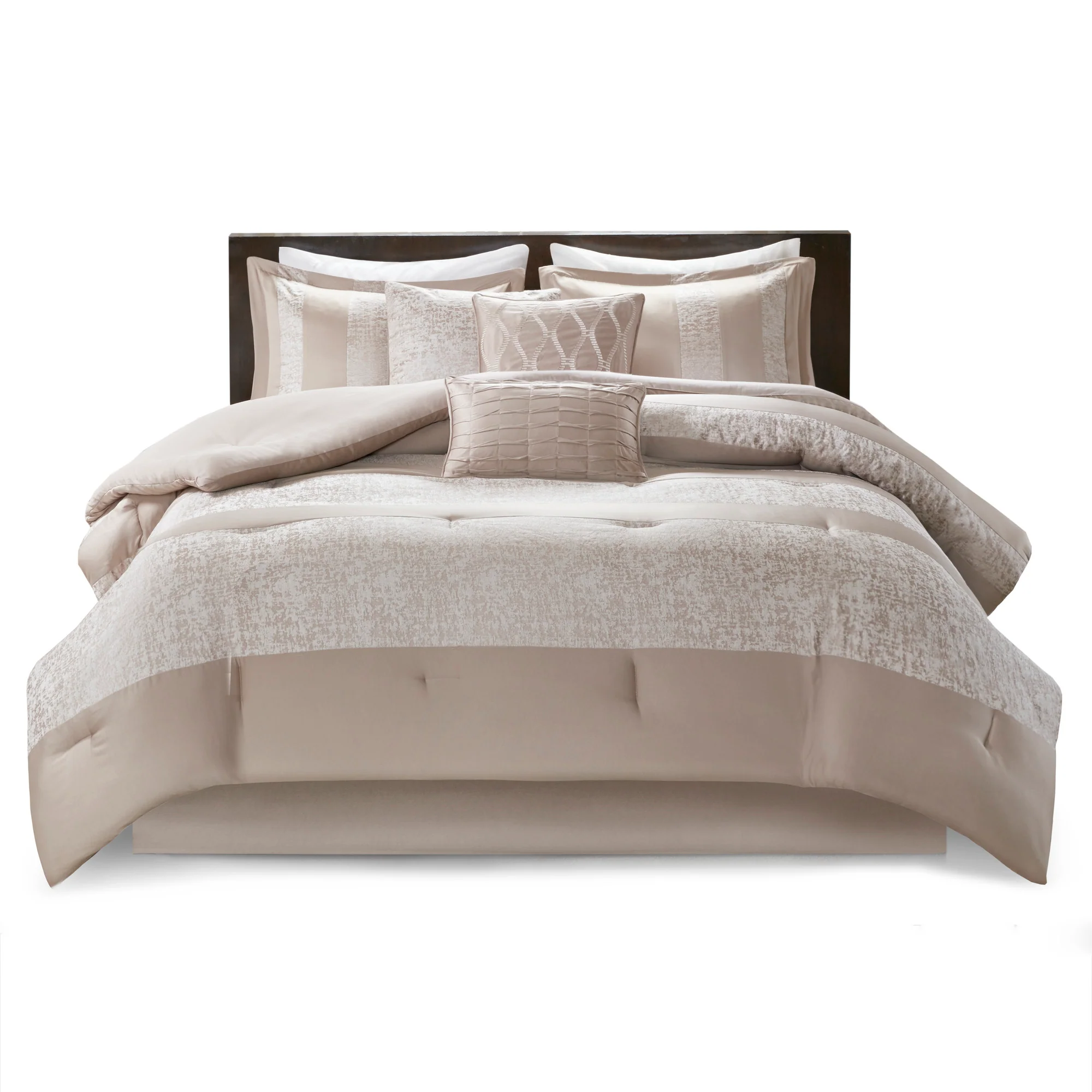 Ava 7-Piece Chenille Jacquard Comforter Set - Image 11