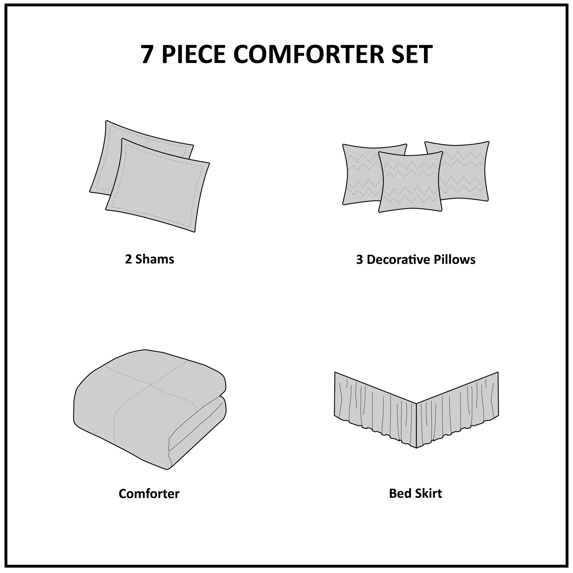 Ava 7-Piece Chenille Jacquard Comforter Set - Image 12