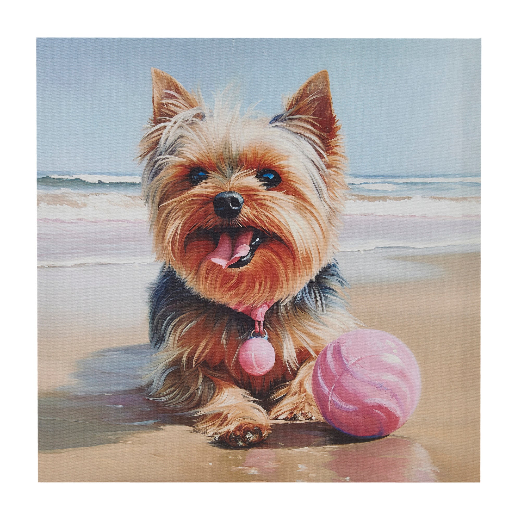 Beach Dogs Golden Retriever Canvas Wall Art - Image 7