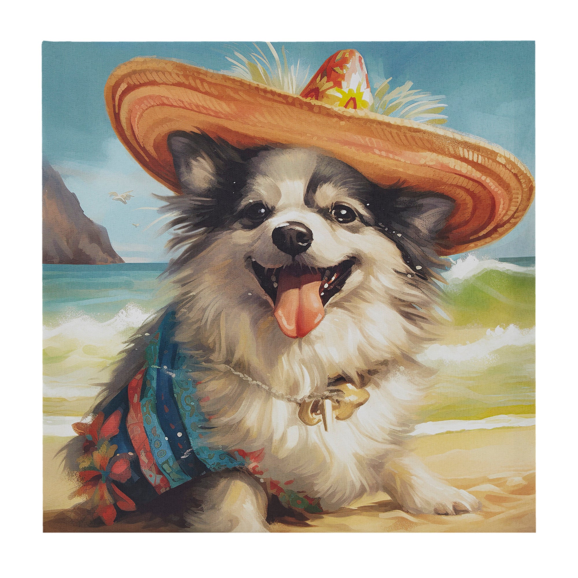 Beach Dogs Golden Retriever Canvas Wall Art - Image 8