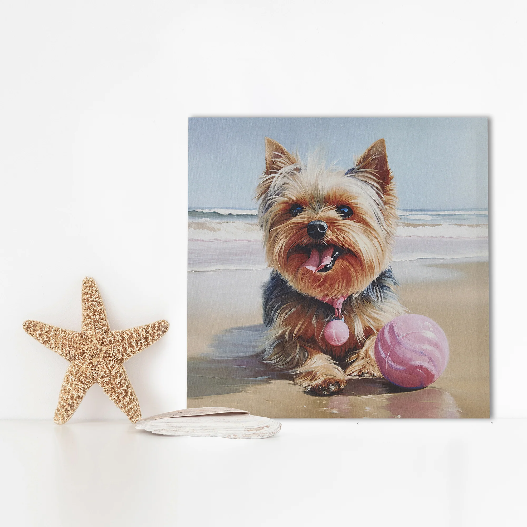 Beach Dogs Golden Retriever Canvas Wall Art - Image 9