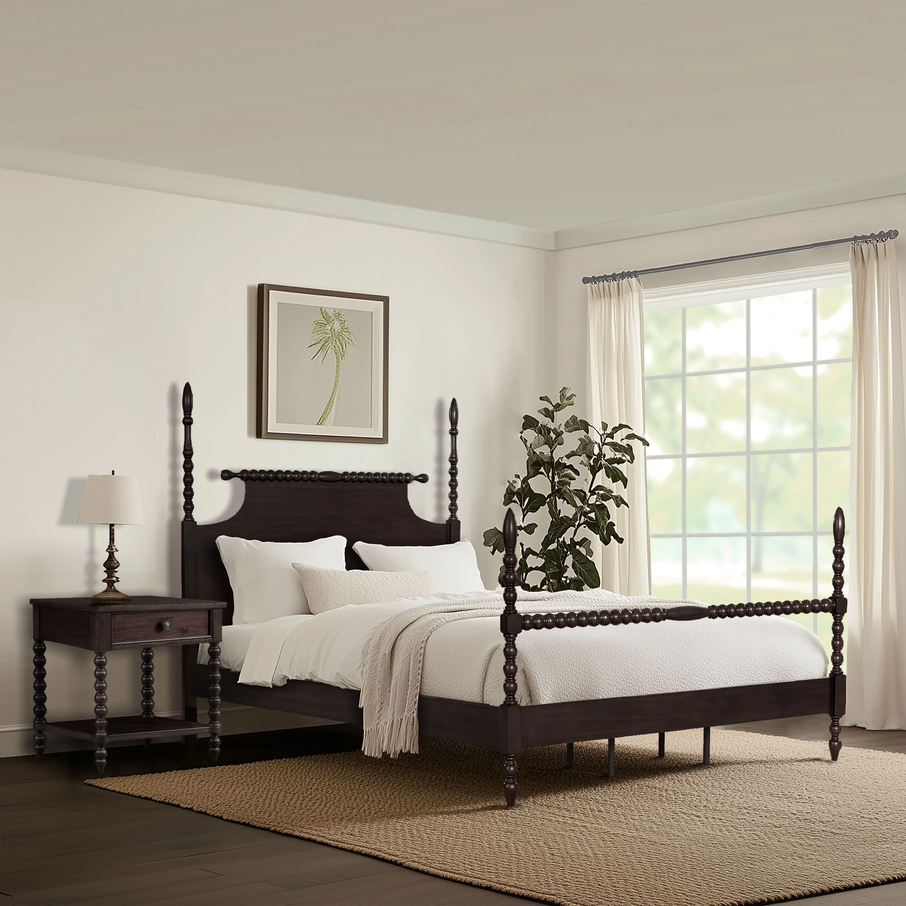 Beckett Turned Wood Spindle Bed - Image 30