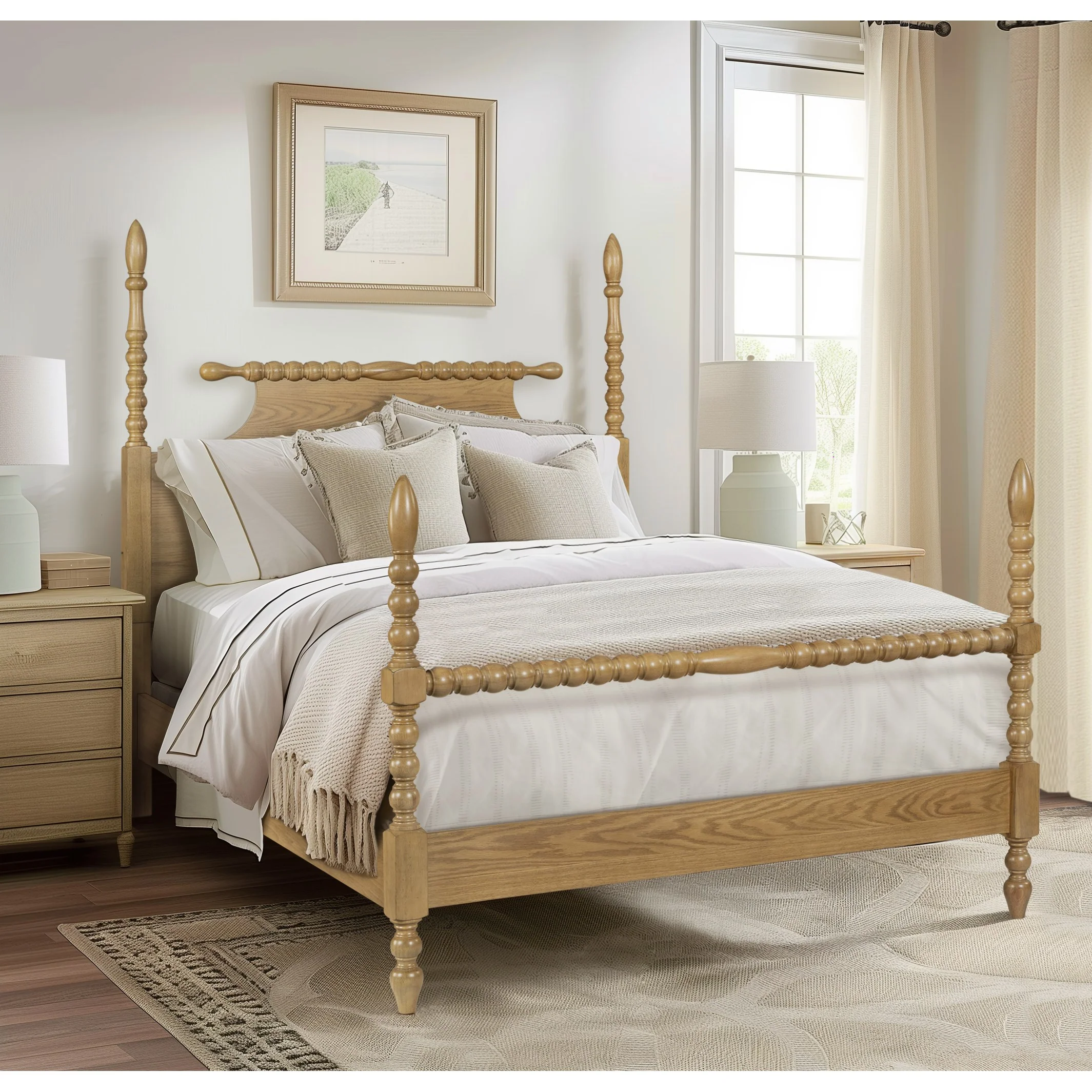 Beckett Turned Wood Spindle Bed - Image 33