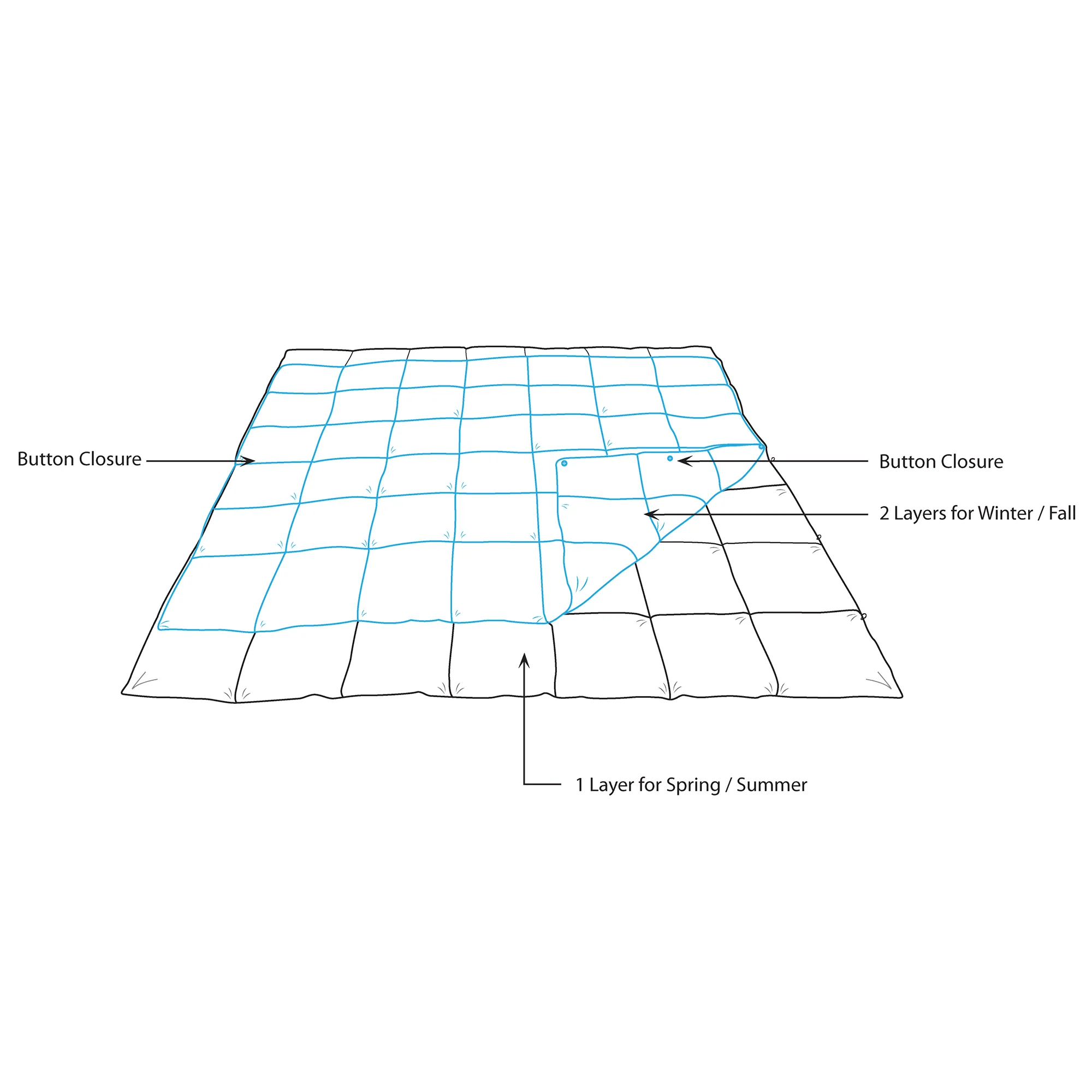 Benton All Season 2 in 1 Down Alternative Comforter - Image 5