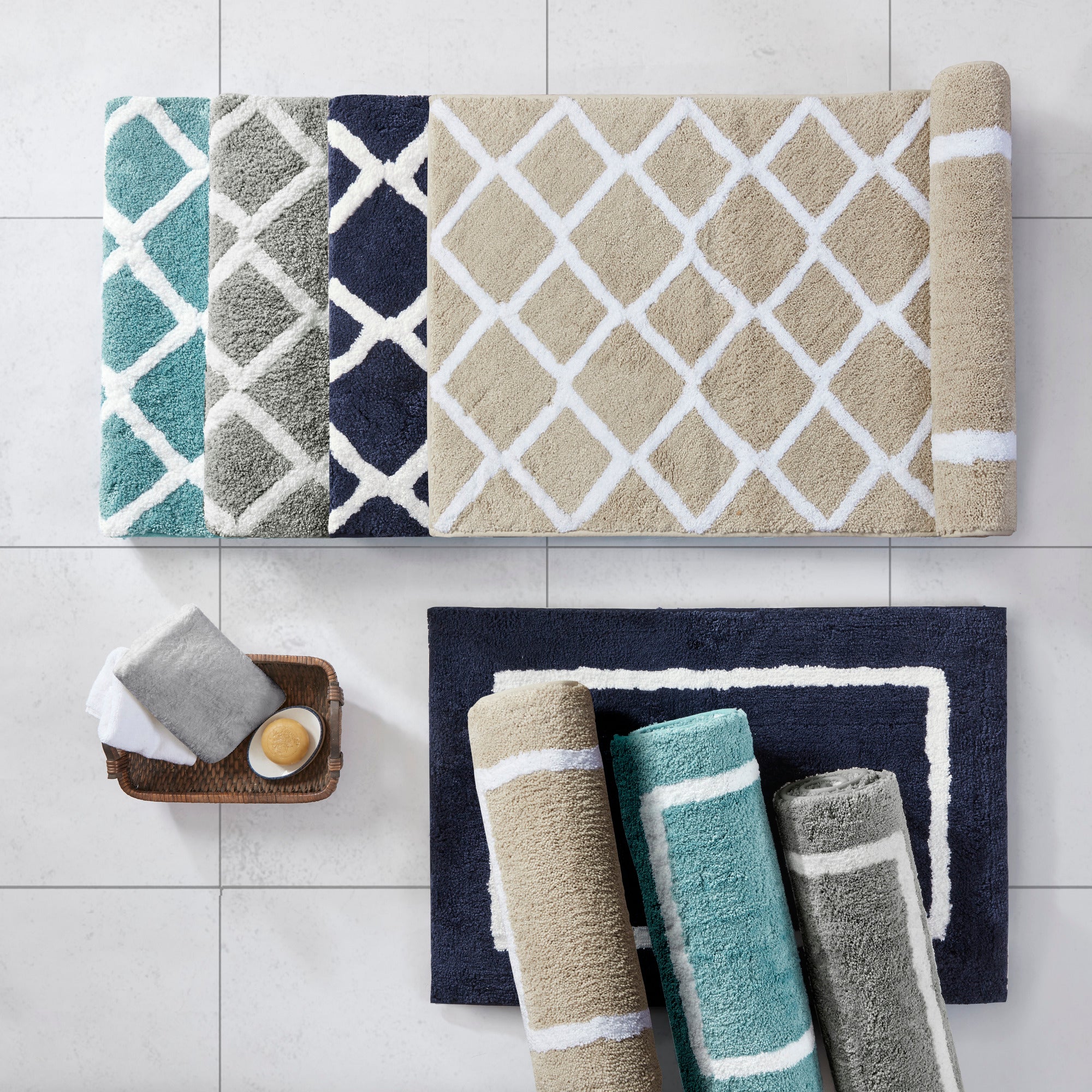 Bittman Reversible High Pile Tufted Microfiber Bath Rug - Image 38