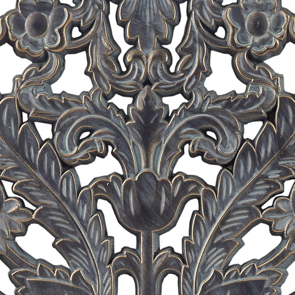 Botanical Panel Distressed Carved Wood 2-Piece Wall Decor Set - Image 9
