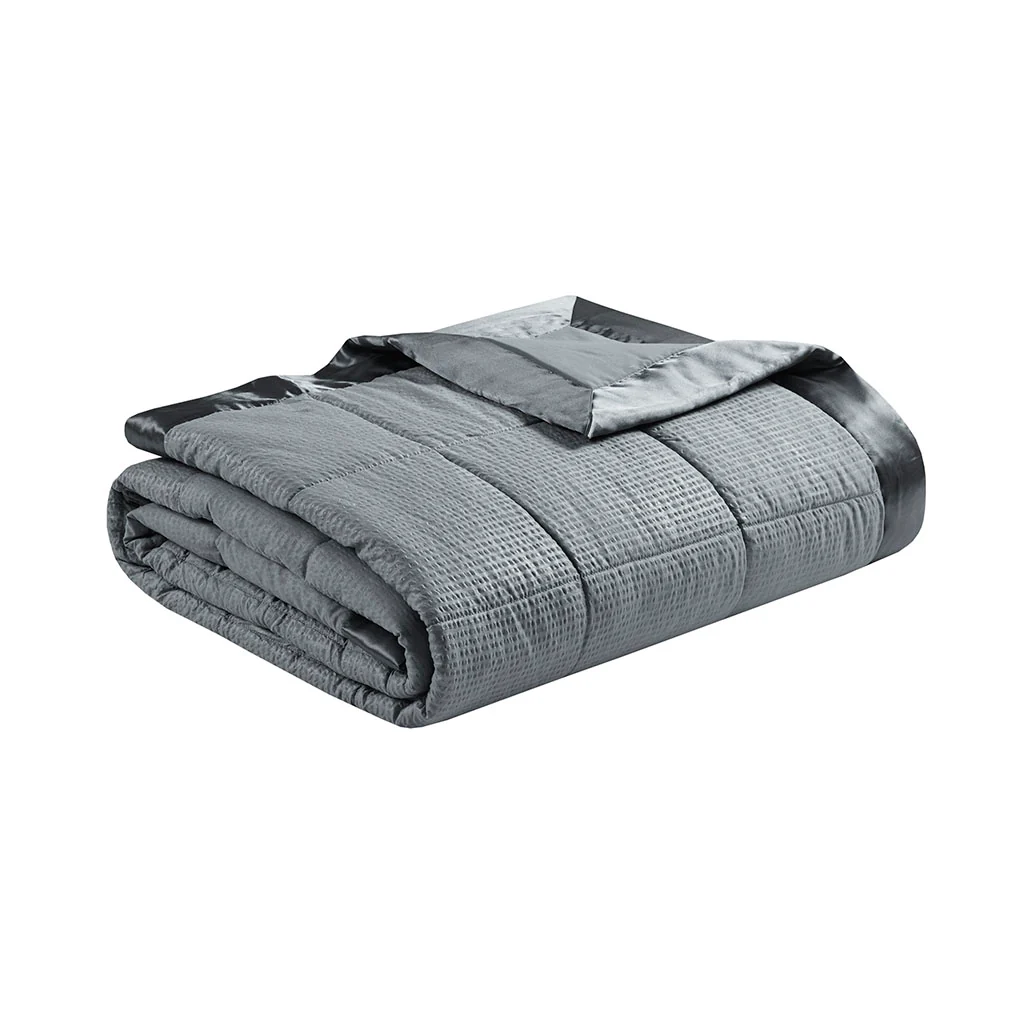 Cambria Oversized Down Alternative Blanket with Satin Trim - Image 23