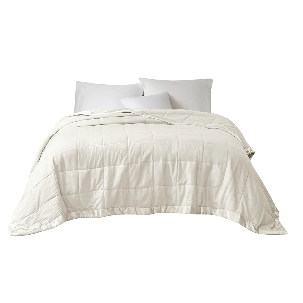 Cambria Oversized Down Alternative Blanket with Satin Trim - Image 31