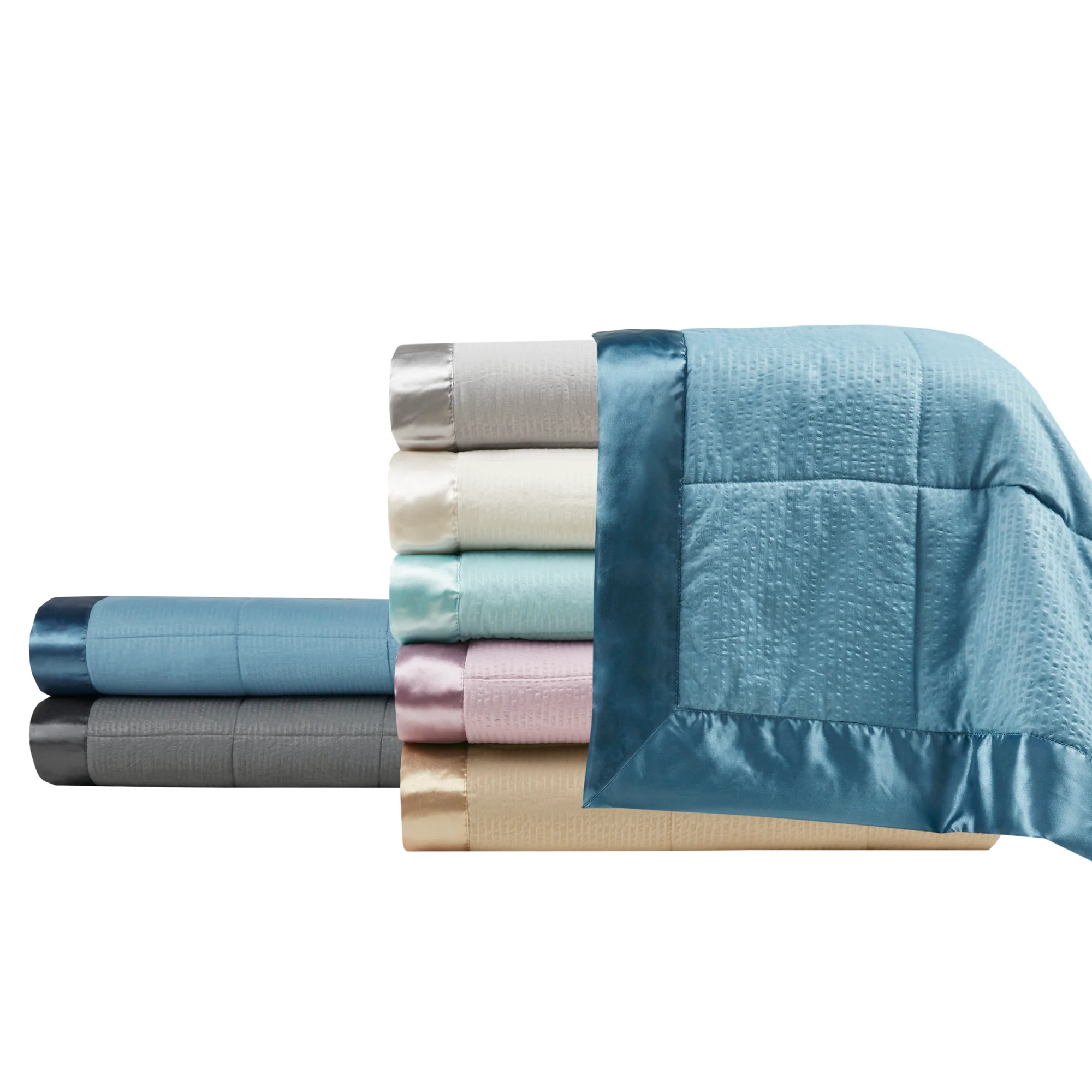 Cambria Oversized Down Alternative Blanket with Satin Trim - Image 34