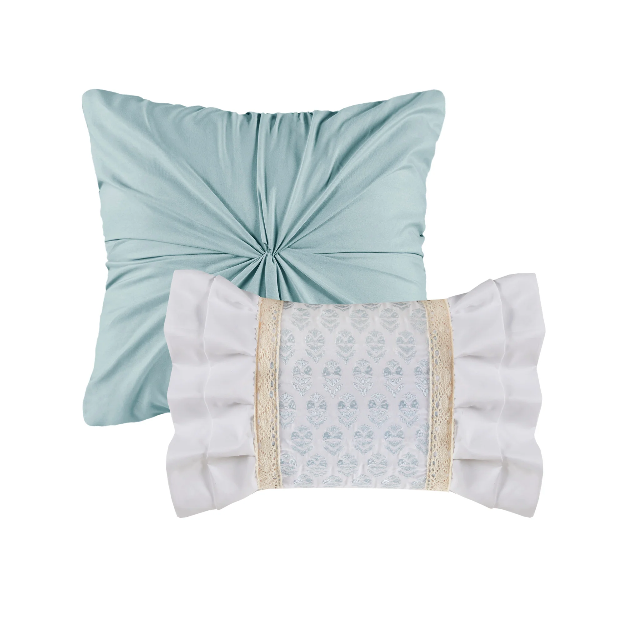 Caralie 5-Piece Seersucker Comforter Set with Throw Pillows - Image 26