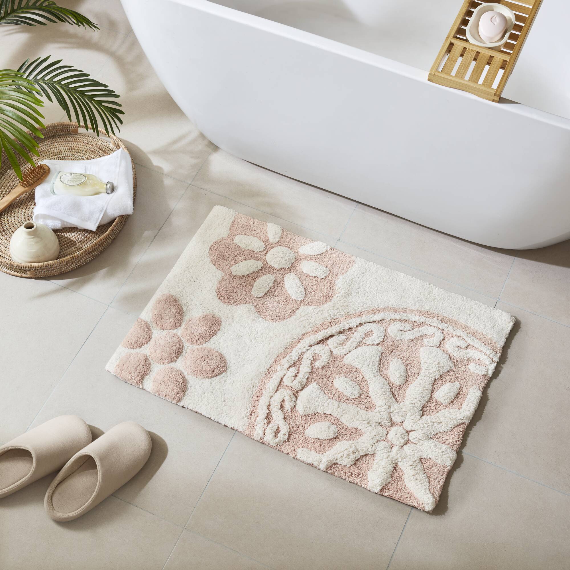 Casablanca Medallion Cotton Tufted Bath Rug - Image 27