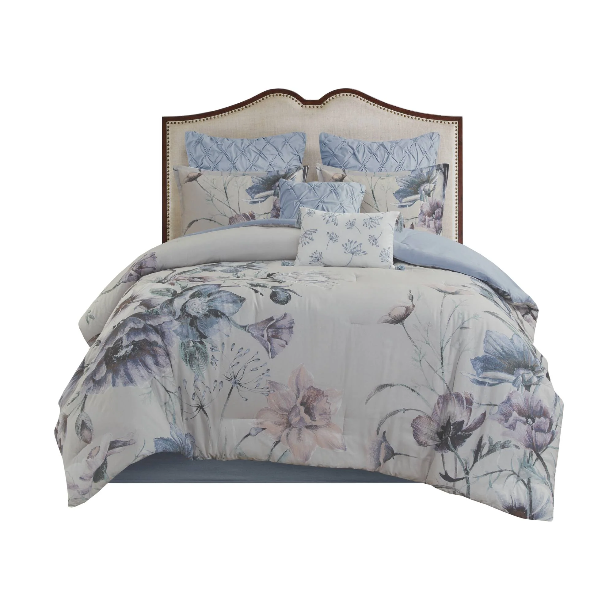 Cassandra 8-Piece Cotton Printed Comforter Set - Image 21
