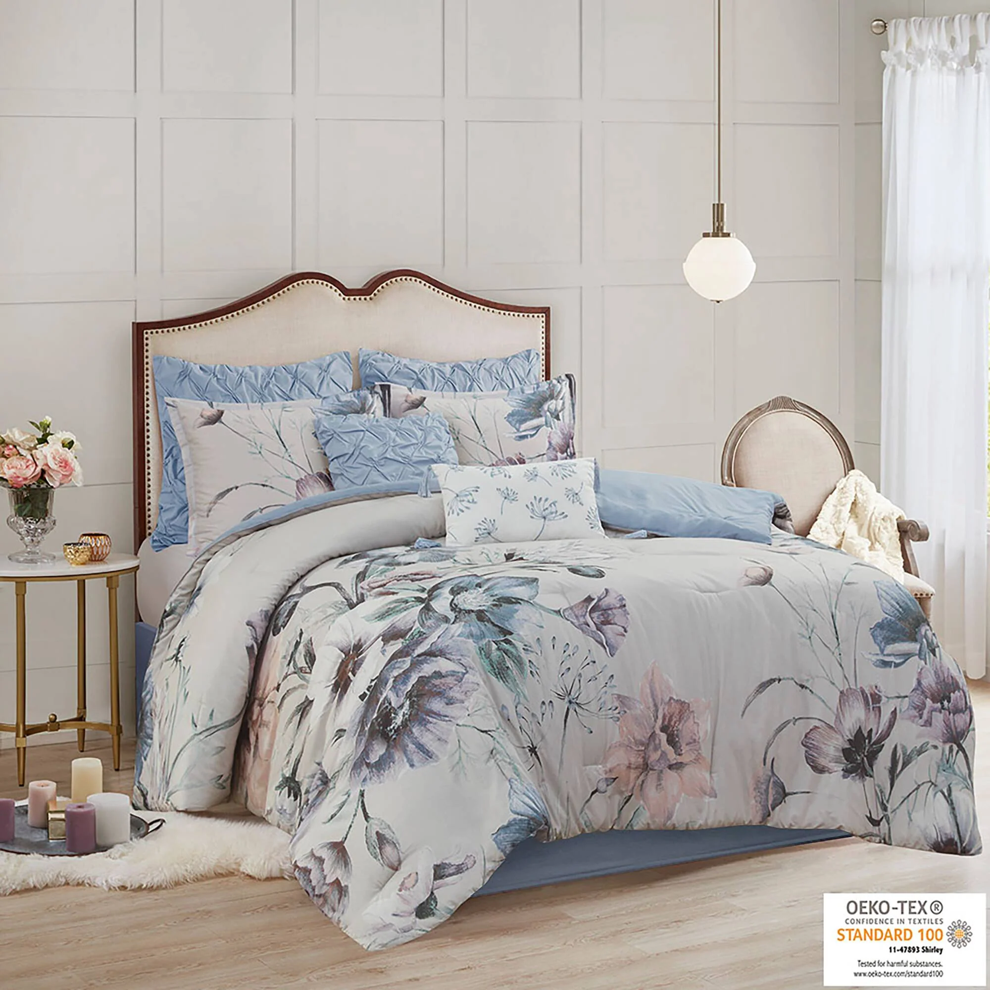 Cassandra 8-Piece Cotton Printed Comforter Set - Image 35