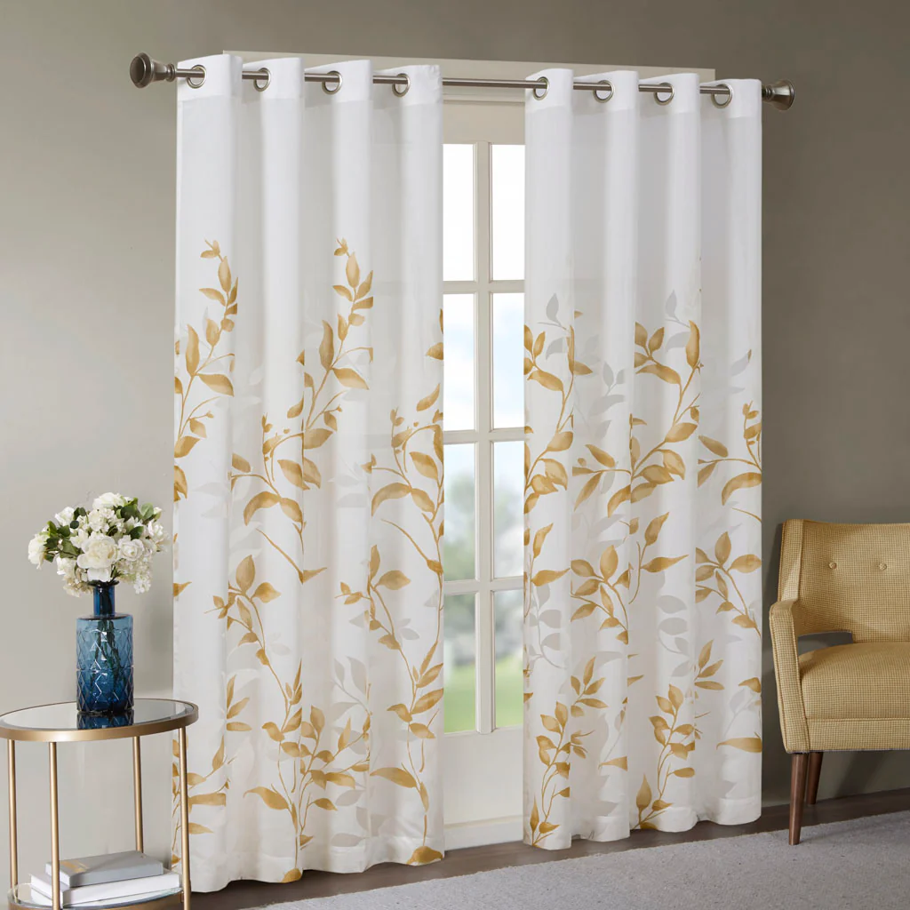 Cecily Burnout Printed Curtain Panel - Image 10