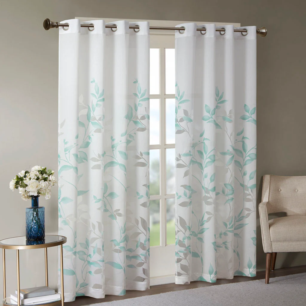 Cecily Burnout Printed Curtain Panel - Image 12
