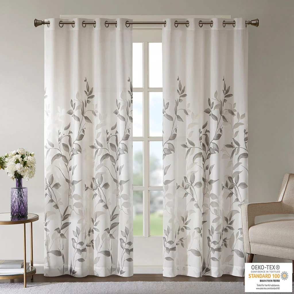 Cecily Burnout Printed Curtain Panel - Image 30