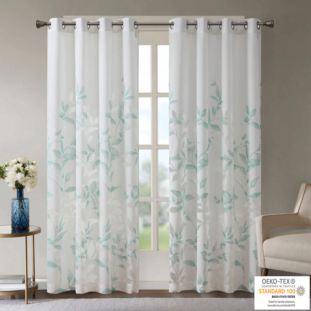 Cecily Burnout Printed Curtain Panel - Image 31