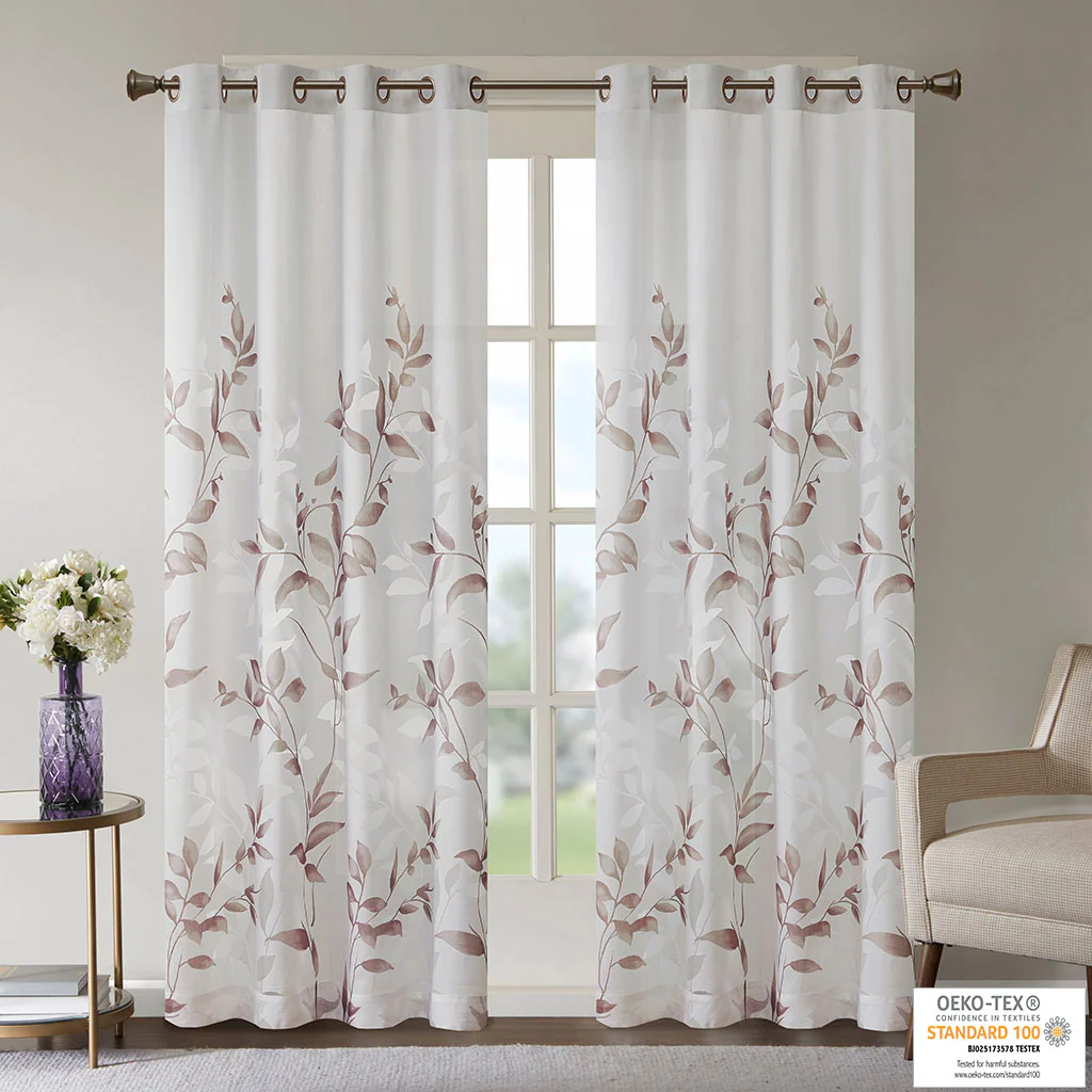 Cecily Burnout Printed Curtain Panel - Image 32