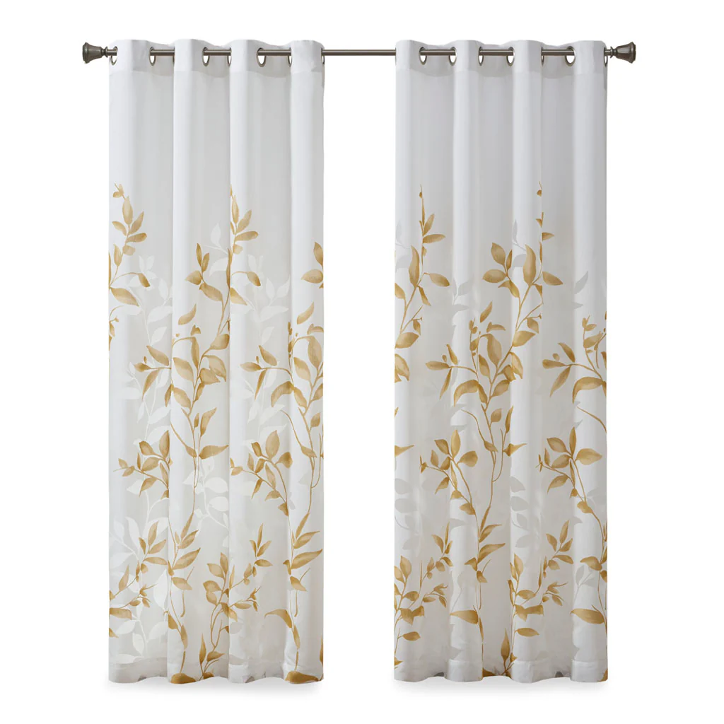Cecily Burnout Printed Curtain Panel - Image 5
