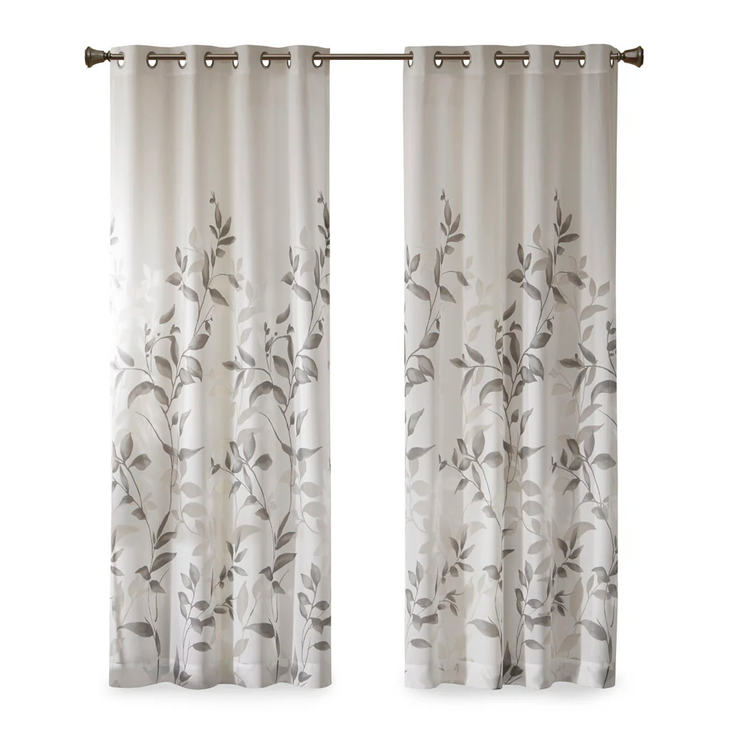 Cecily Burnout Printed Curtain Panel - Image 6