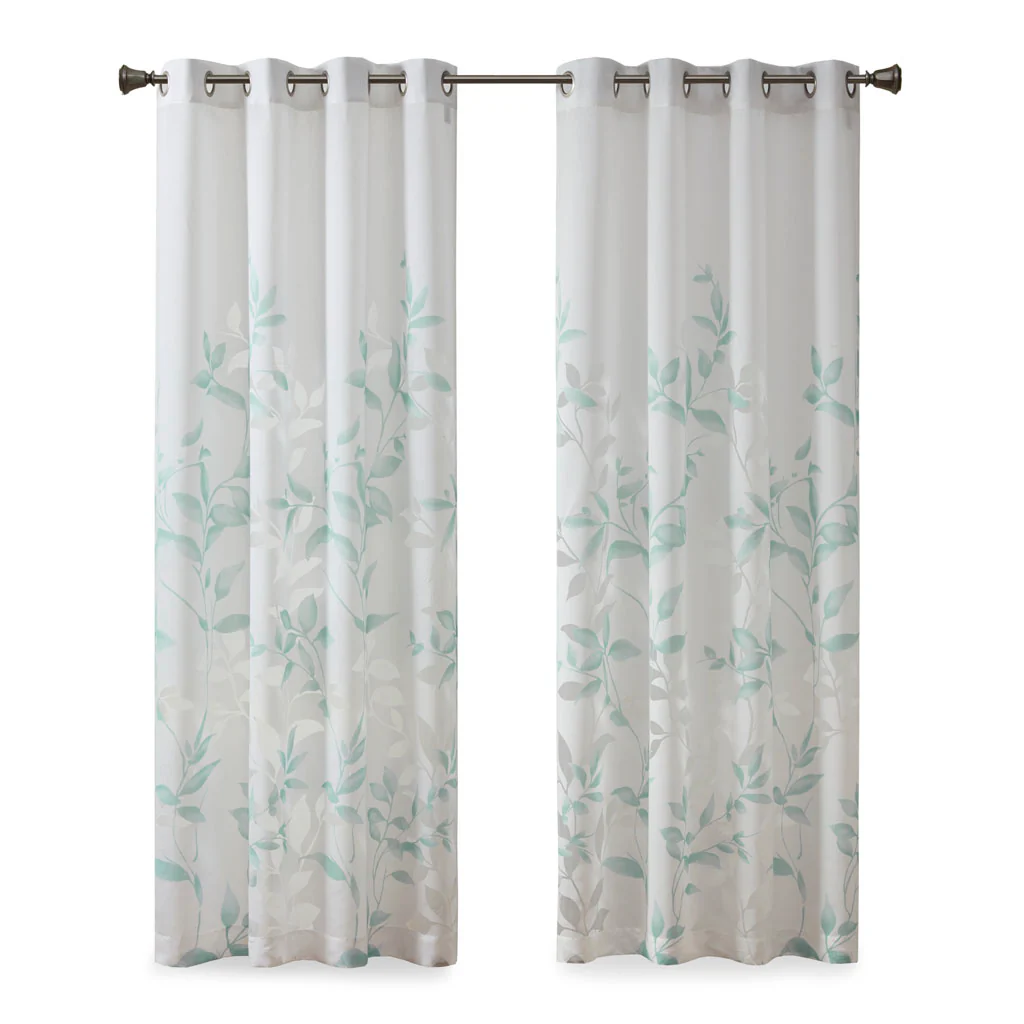 Cecily Burnout Printed Curtain Panel - Image 7